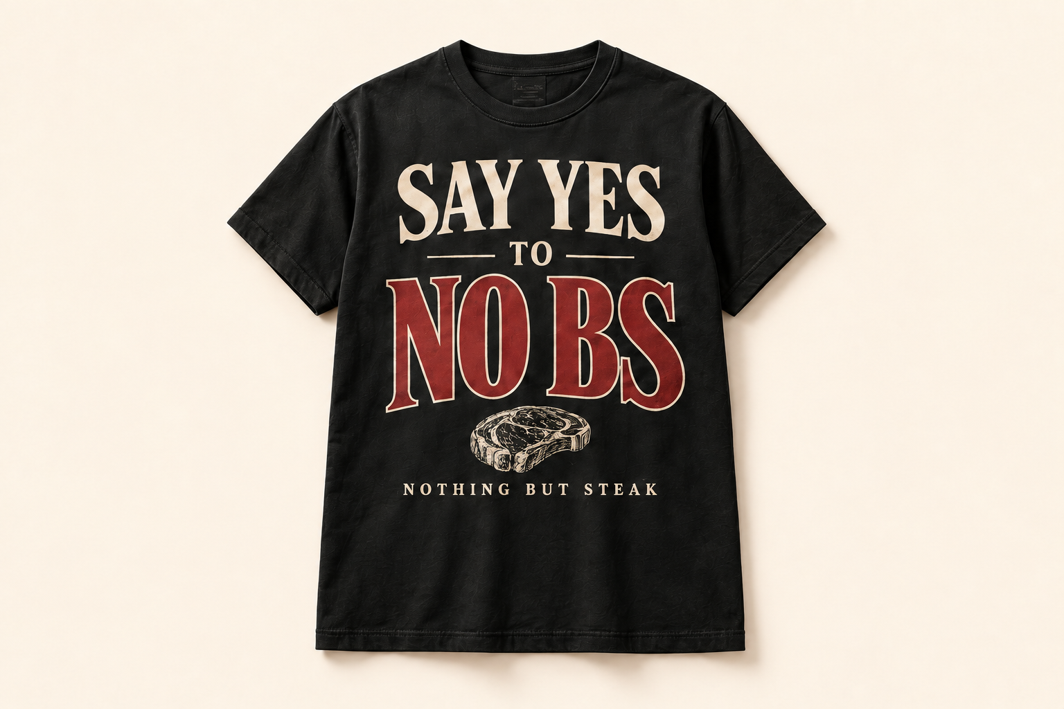 Say YES to NO BS — Black Tee individual product preview