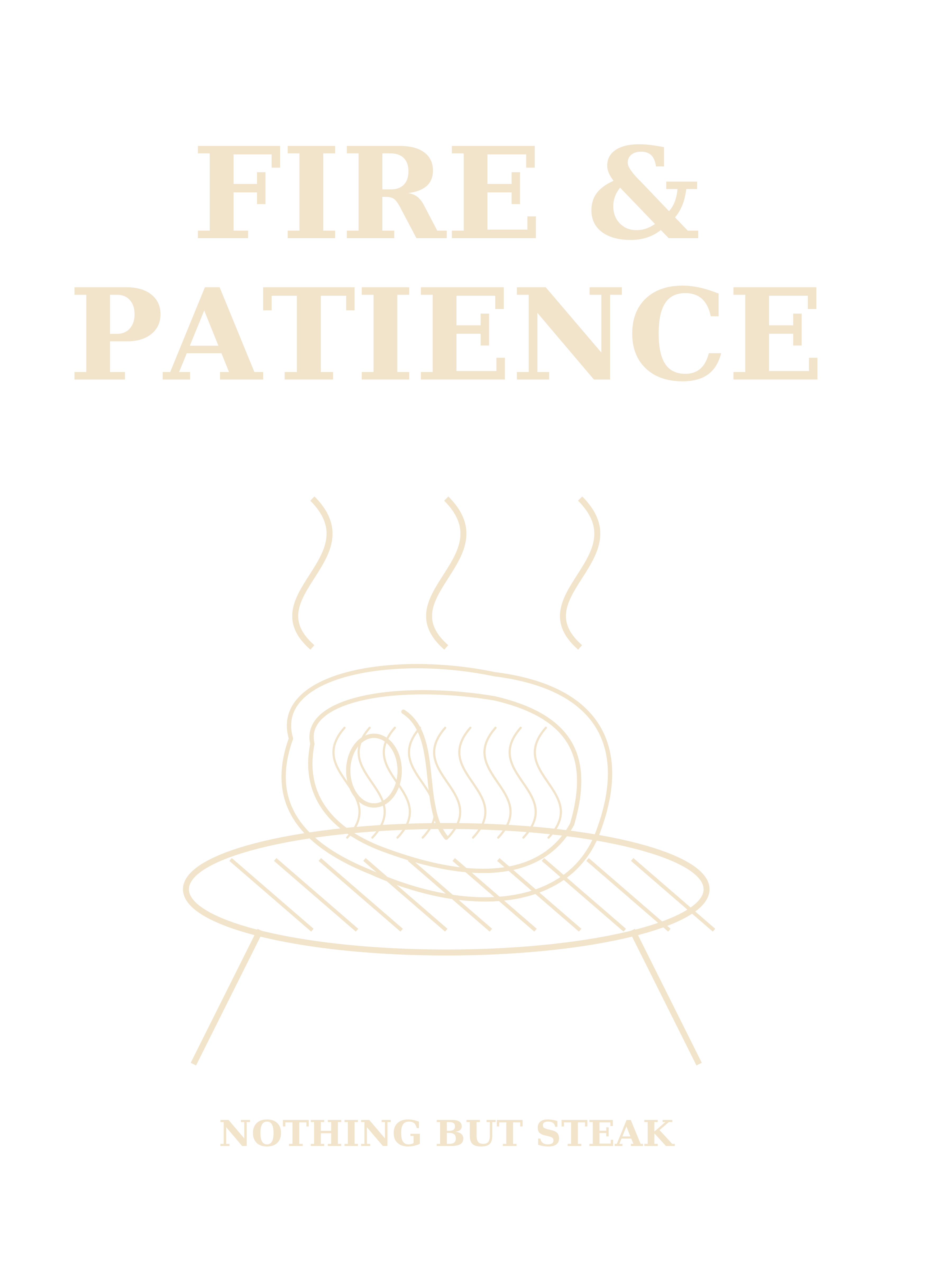 Fire & Patience Tee standalone artwork